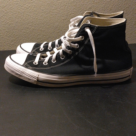 Converse Chuck Taylor All Star high tops black size 13 - Picture 3 of 6